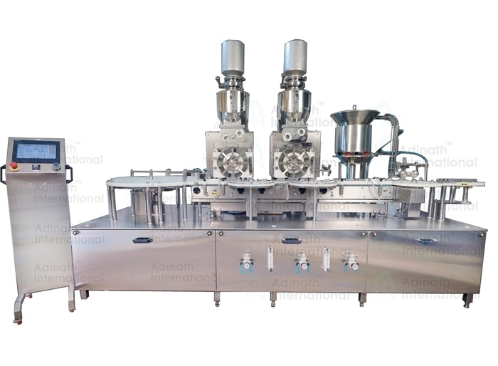 Automatic Dry Powder Filling & Rubber Stoppering Machine