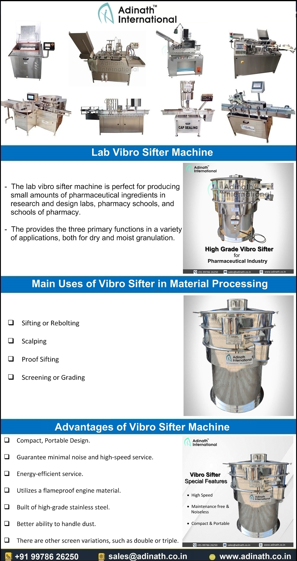 Vibro Sifter Advantage and Industrial Applications