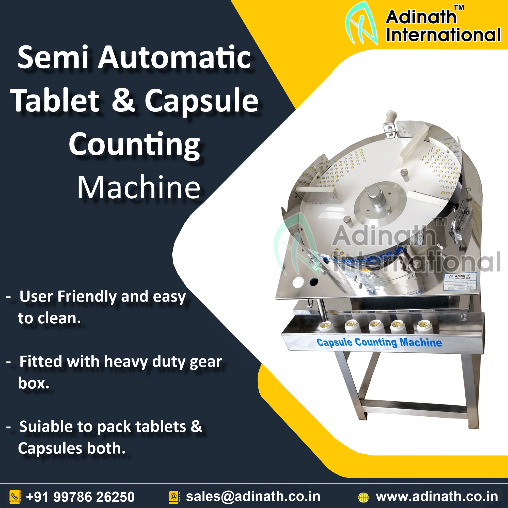 Semi Automatic Tablet Capsule Counting Machine