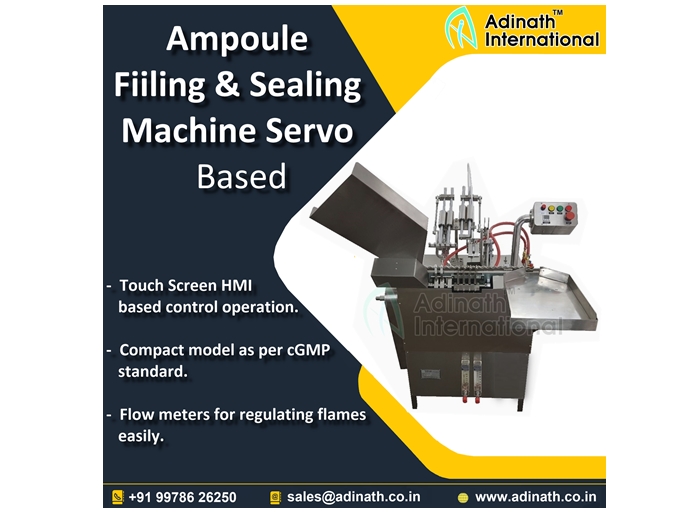 Ampoule Filling Sealing Machine Servo Based