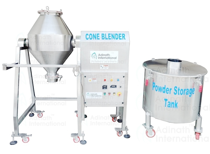 Double Cone Blender - Machine for Mixing Dry Powder and Granules